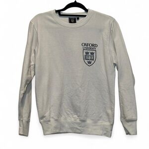 Oxford University White Sweatshirt Crewneck Sz XS